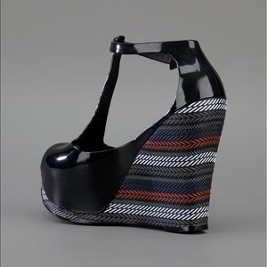 Melissa Black Jelly Wedges